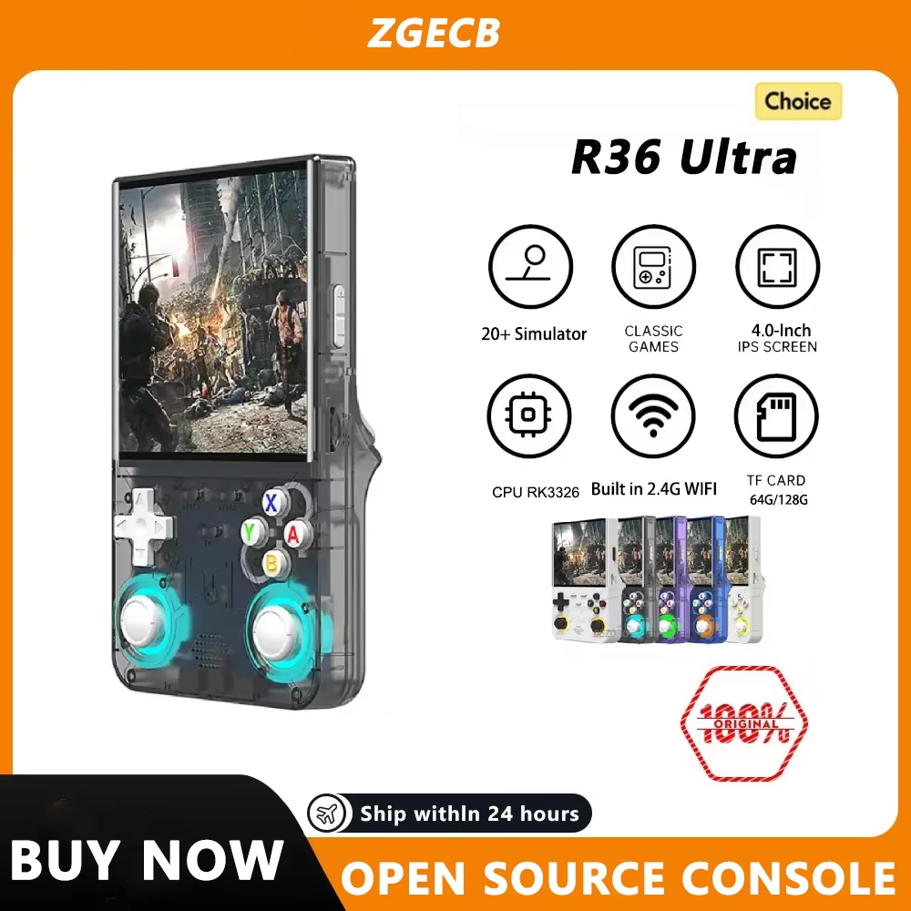 Retro Handheld Game Console R36S - FLLAPT R36Ultra 레트로 휴대용 비디오 게임