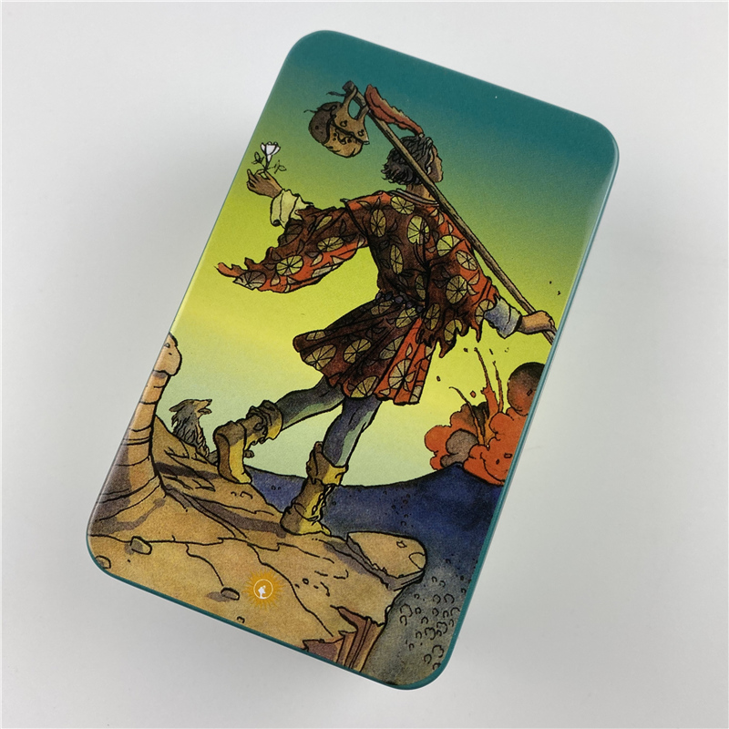 금속 상자 도금 한 에디션 백 라이더 타로 카드 데크  - Tarot Cards Deck With Guidebook 리뷰 및 가격