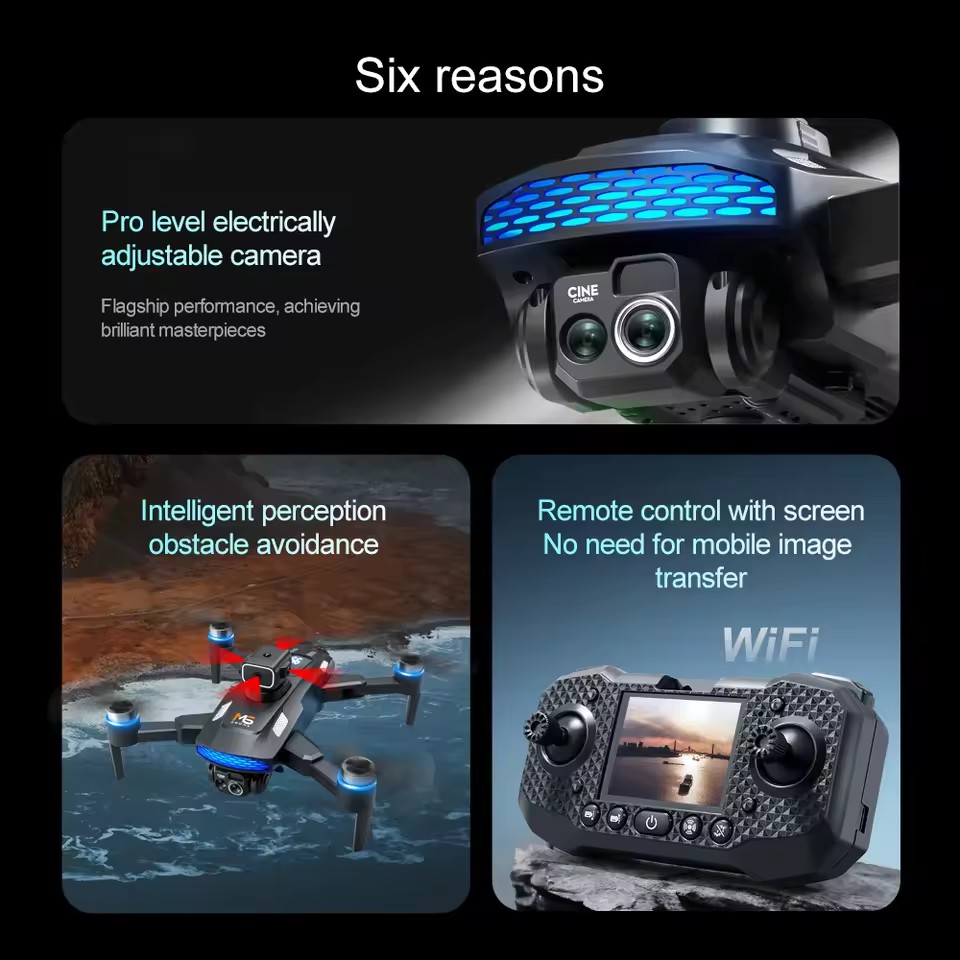 2026 신형 M6 드론 전문가용 8K 카메라 드론 5 - Fpv Brushless Rc Drone 4K 리뷰 및 가격